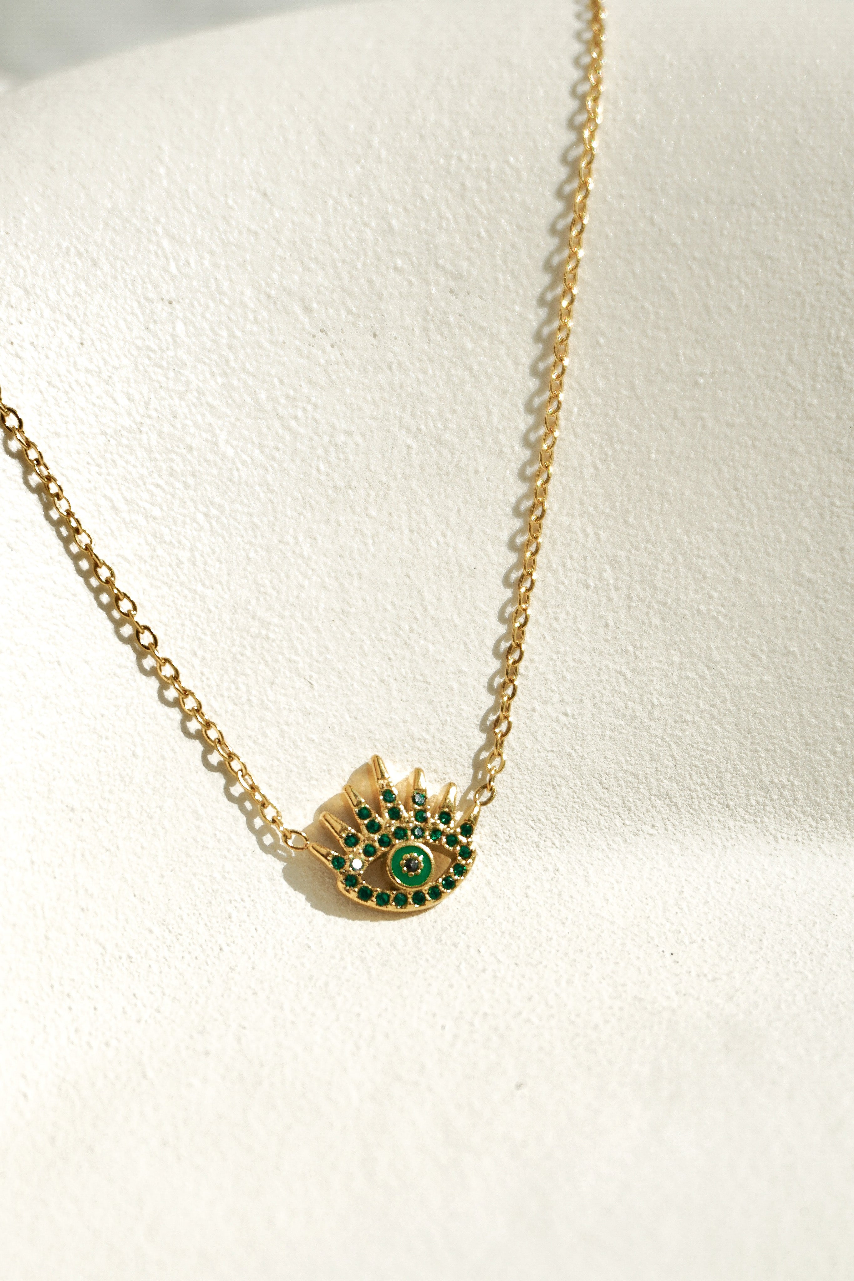 Pave Evil Eye Necklace