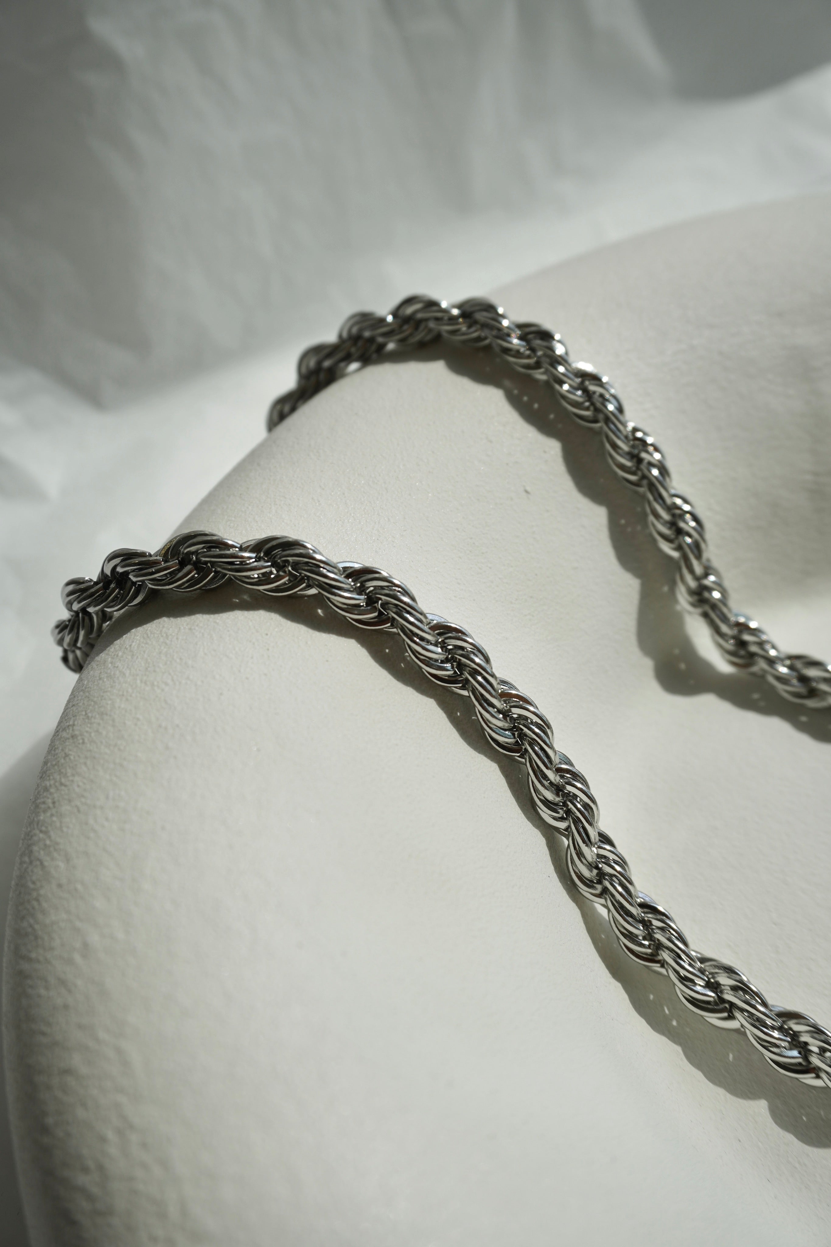 Cara Rope Chain Silver | 8MM