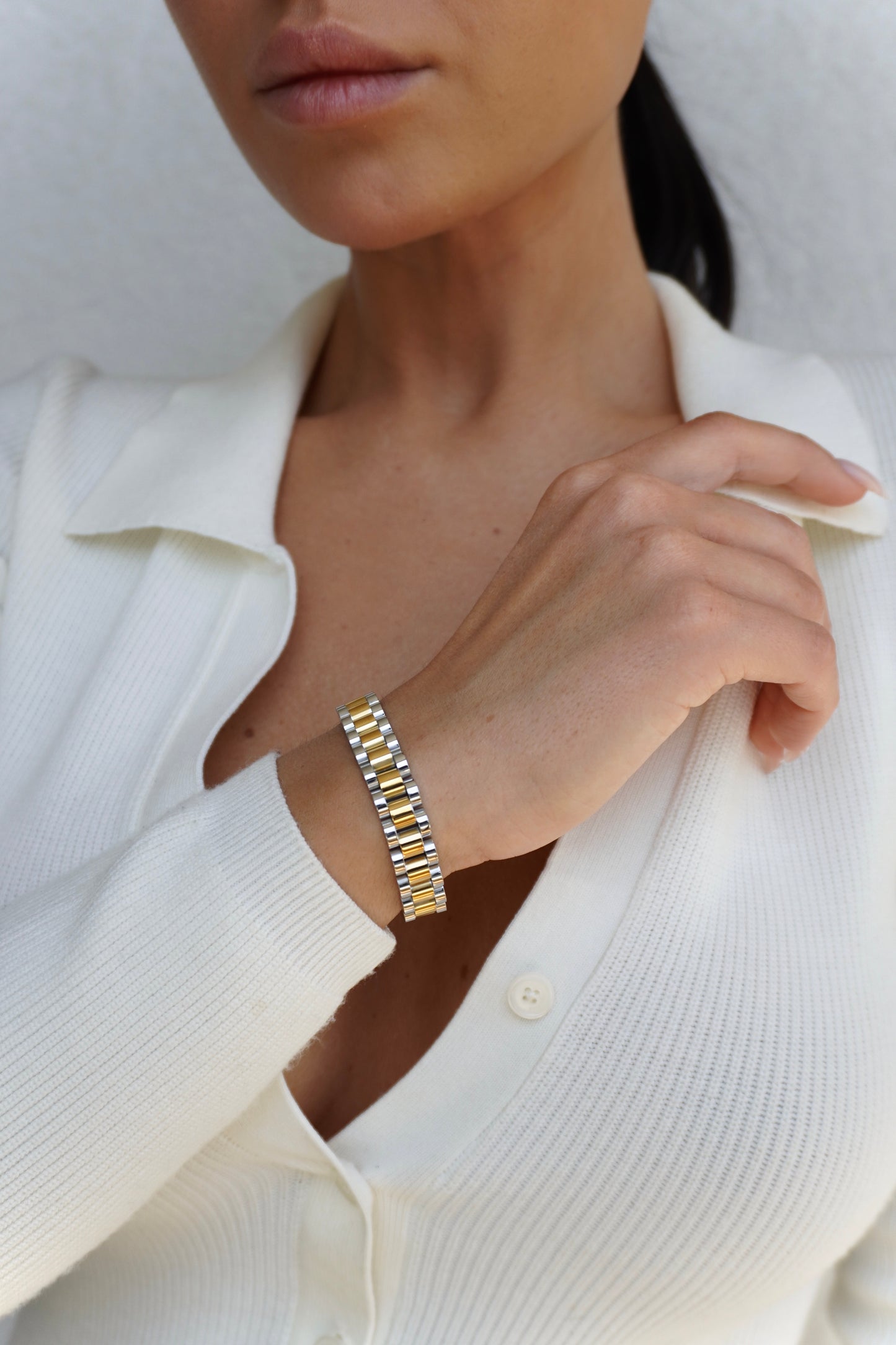 18K Gold Plated Isla Combination Bracelet