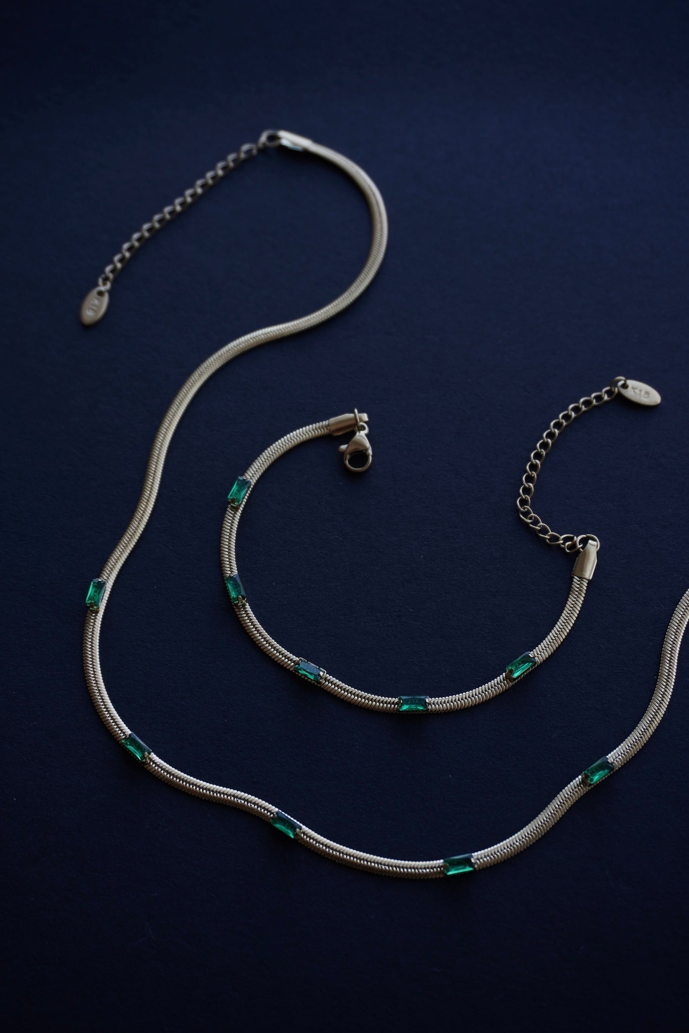 Alma Beaded Emerald Necklace