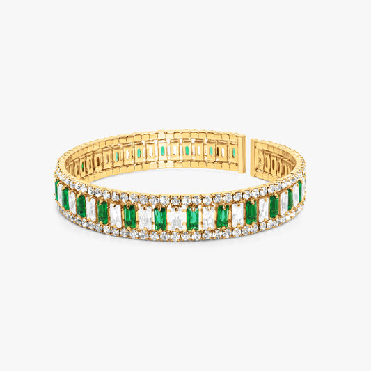 Dani Emerald Cuff  Bracelet