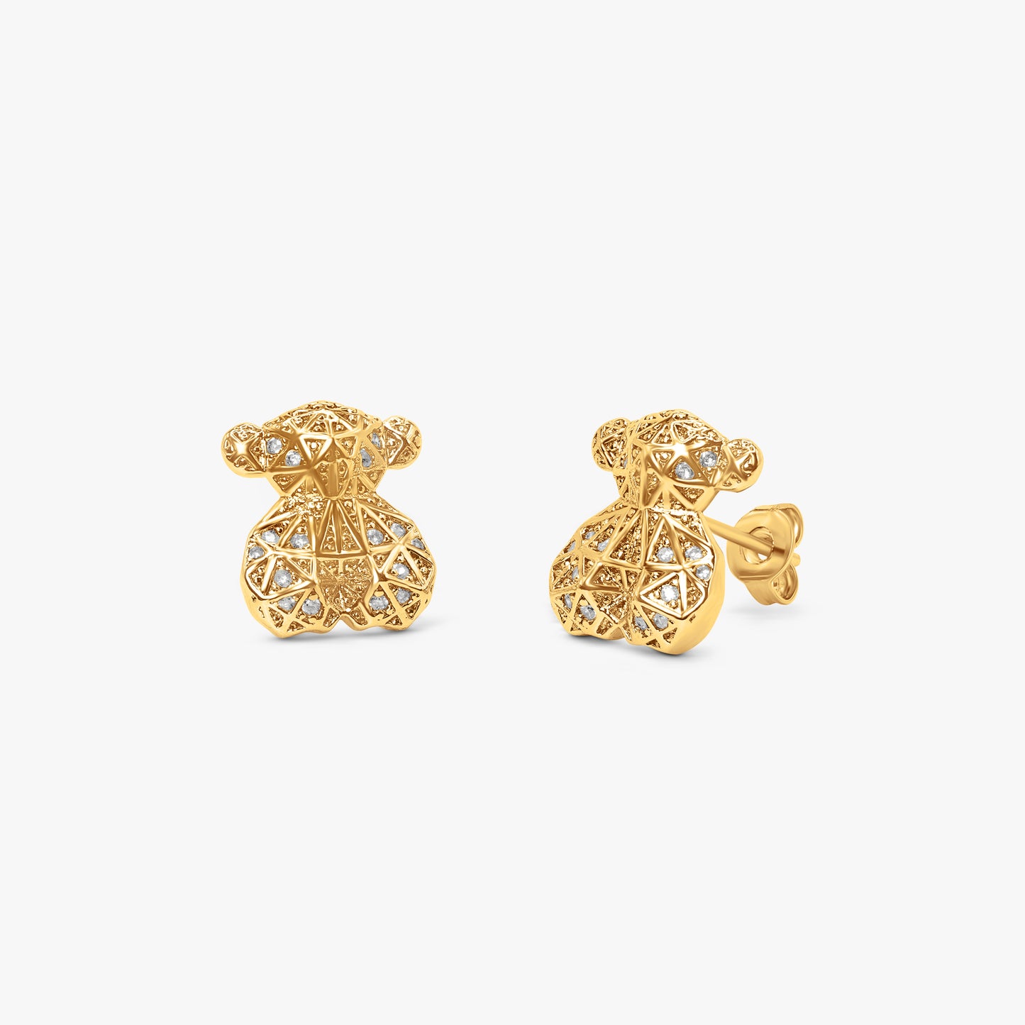 Dee Bear gold Earrings