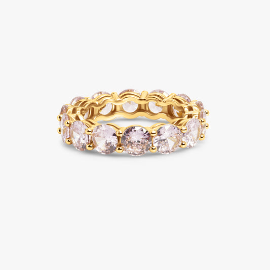 Alexis Pink Stones Gold Ring